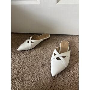 Naturalizer Kiera Mule white leather sz 7